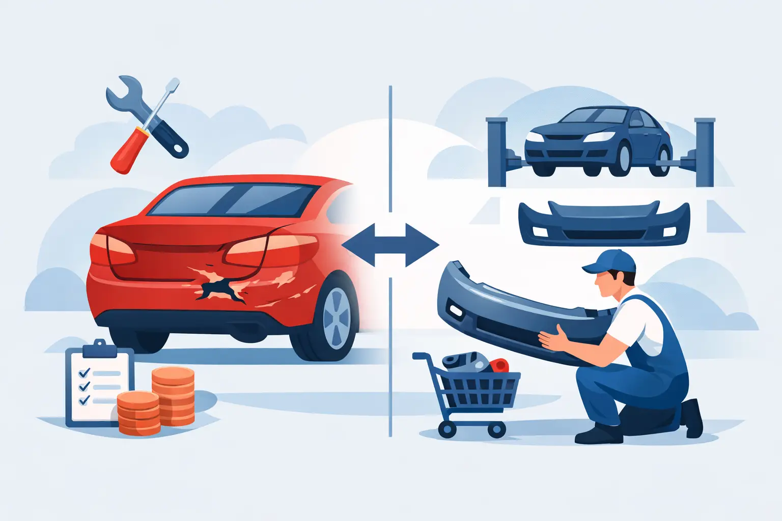 Bumper Repair vs Replacement Cost Guide