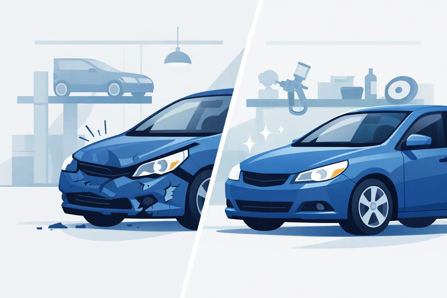 Minor Collision Repair Before and After