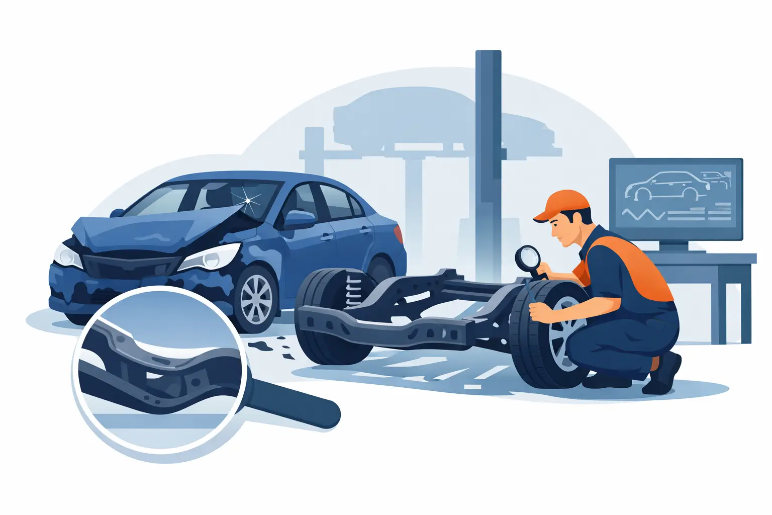 How to Tell If Chassis Is Bent After a Crash