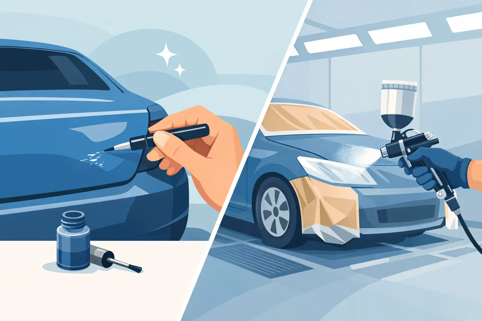 Touch Up Paint vs Respray: What Suits?