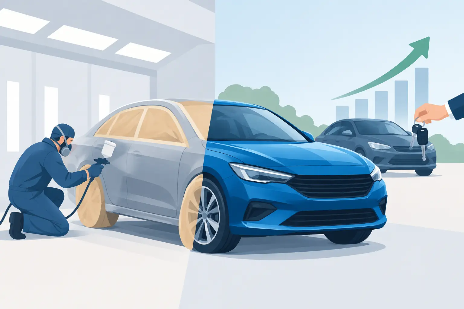 How Repainting Car Value Changes at Resale